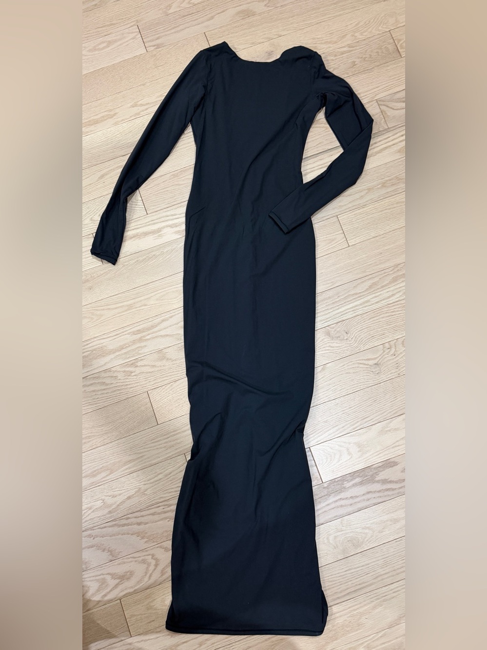 SKIMS Fits Everybody Open Back Long Sleeve dress